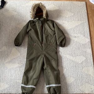 Last year’s model HM one piece snowsuit for kids